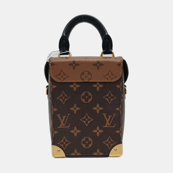 CAMERA BOX Monogram Coated Canvas Brown