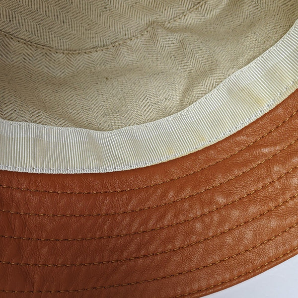Leather Hat Brown