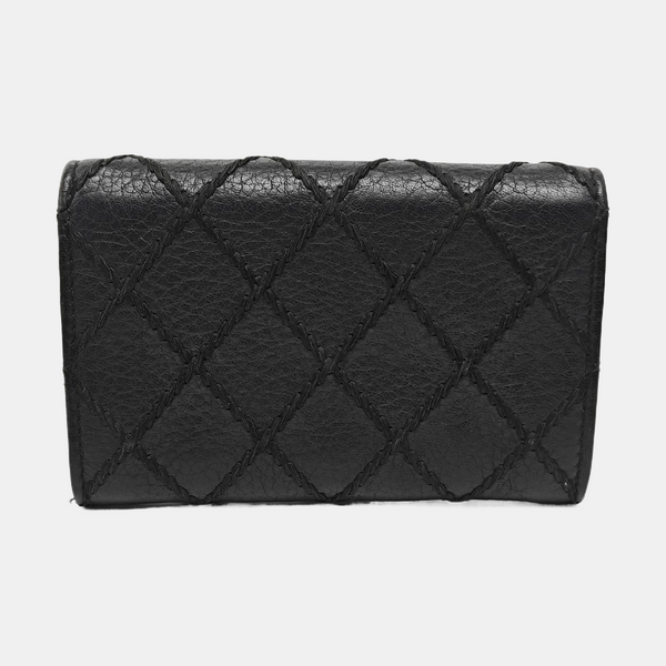 Quilted Lambskin Wallet Black