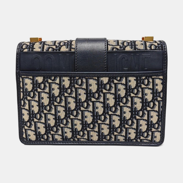 30 Montaigne Oblique Canvas Blue