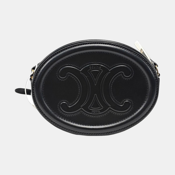 Authenticated pre-owned TRIOMPHE Calfskin Black - Shoulder Bag at Looply