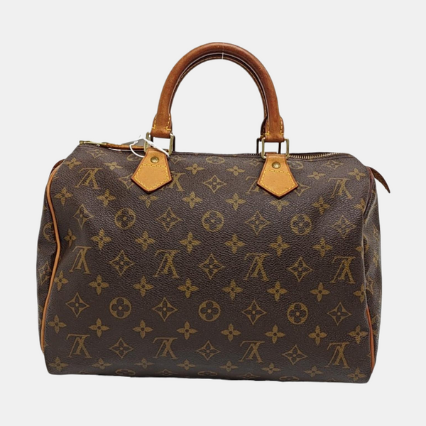 SPEEDY 30 Monogram Coated Canvas Brown
