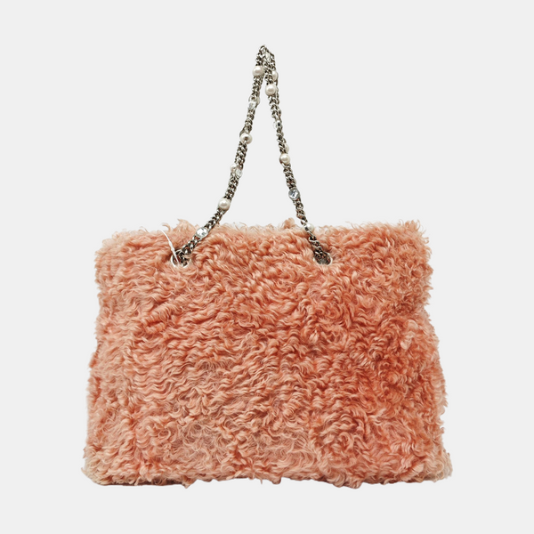Fabric Shoulder Bag Red