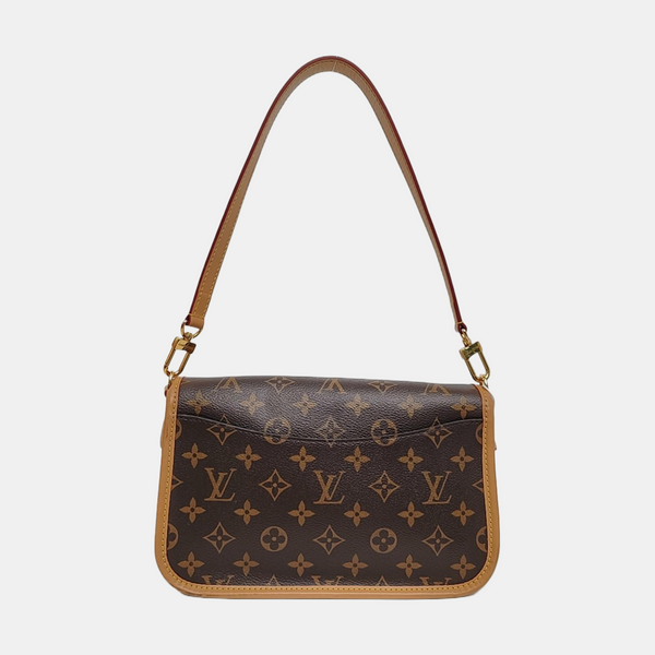 DIANE Monogram Coated Canvas Brown