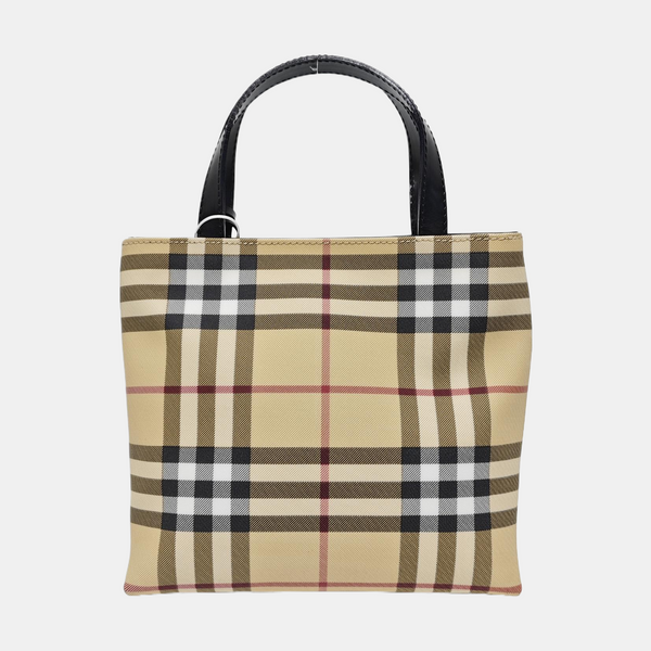 Large Coated Canvas Beige