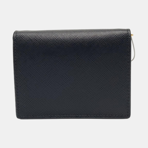 Fold Wallet Saffiano Calfskin Black