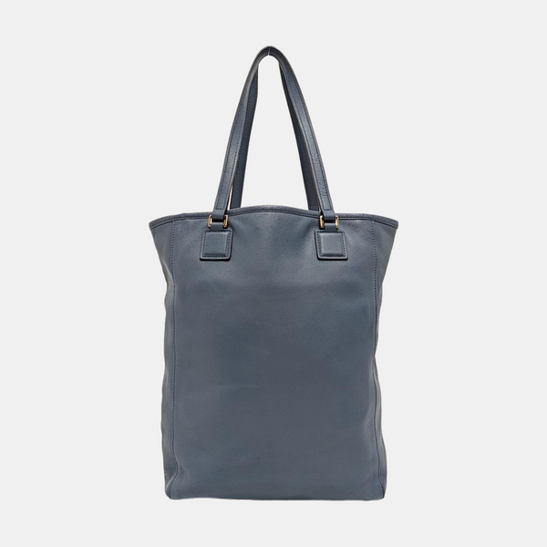 Calfskin Tote Bag Blue