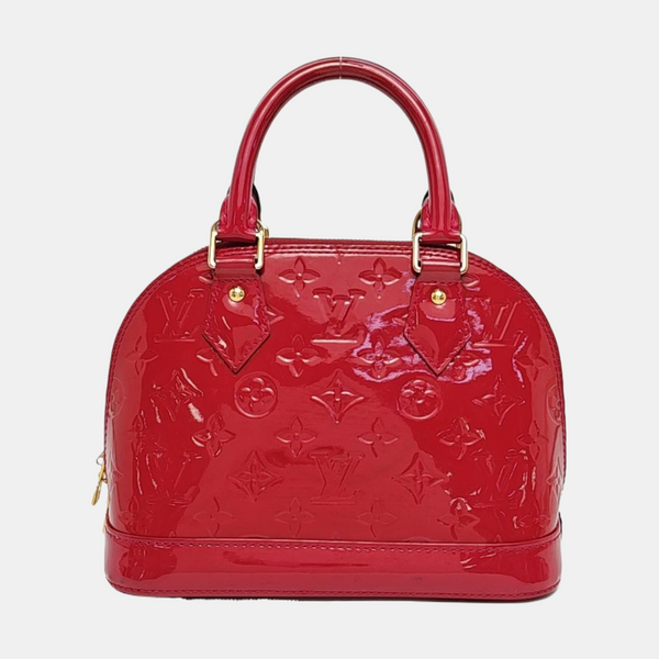 ALMA BB Monogram Patent Leather Red