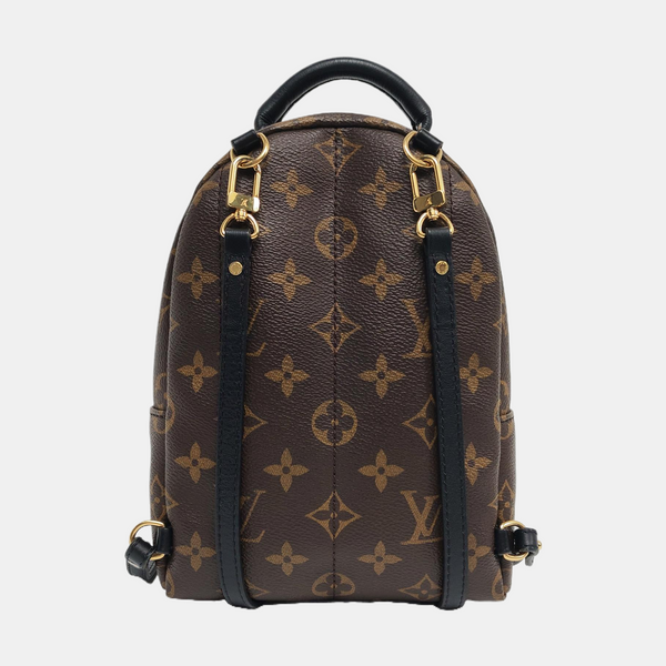 PALM SPRINGS Mini Monogram Coated Canvas Brown