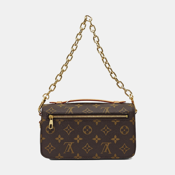 MÉTIS EAST WEST Monogram Coated Canvas Brown