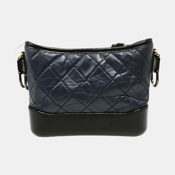 GABRIELLE Small Quilted Calfskin Blue