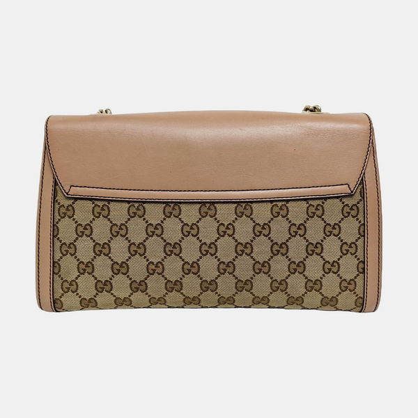 Emily Chain Monogram Fabric Brown