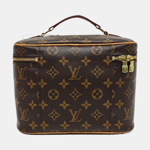 NICE BB Monogram Coated Canvas Brown