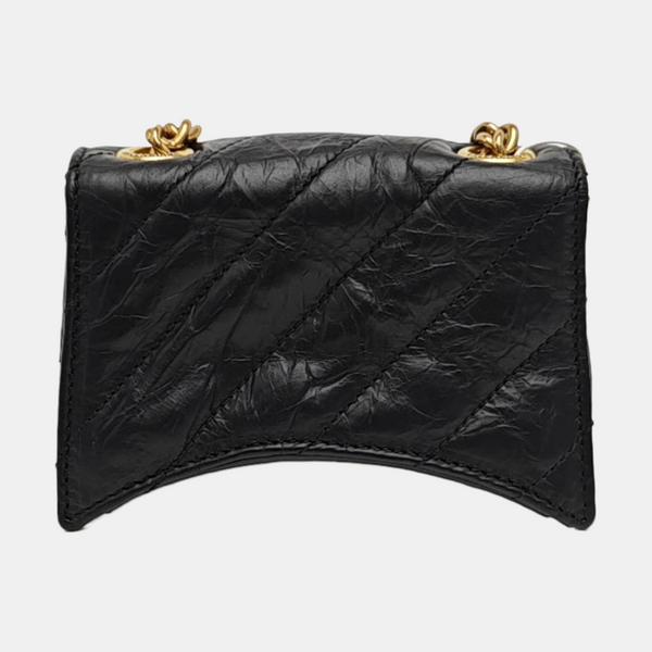 Crush Mini Quilted Calfskin Black