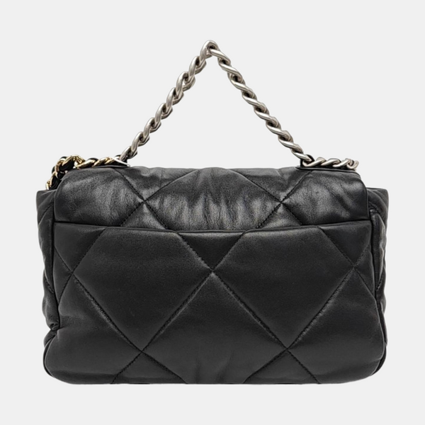 CHANEL 19 Small Quilted Lambskin Black