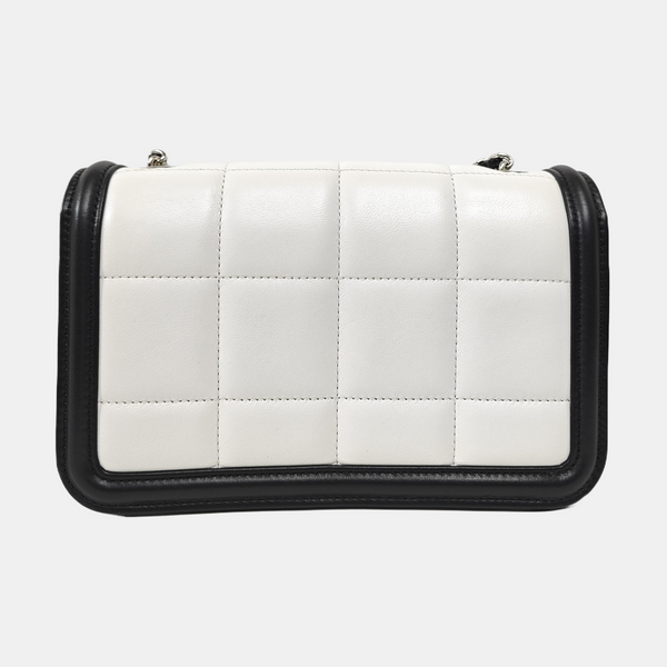 Quilted Lambskin Crossbody Bag Mini White