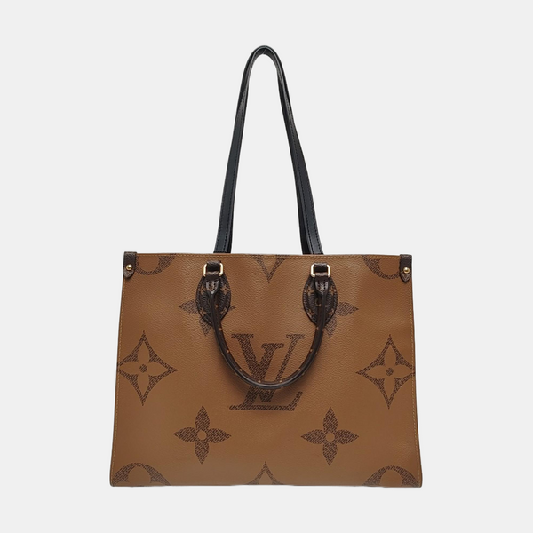 ONTHEGO MM Monogram Coated Canvas Brown