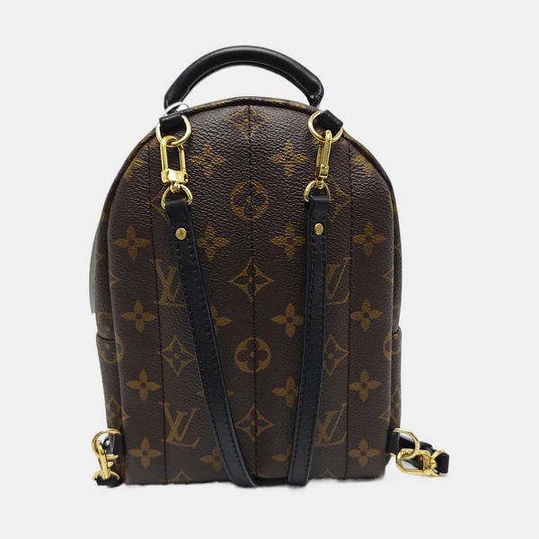 PALM SPRINGS Mini Monogram Coated Canvas Brown
