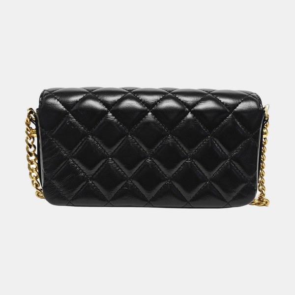 Quilted Lambskin Shoulder Bag Mini Black