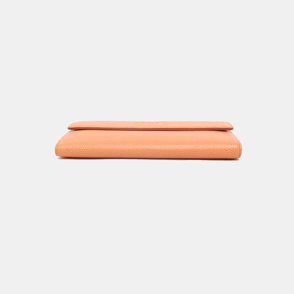 Grained Calfskin Pink Wallet