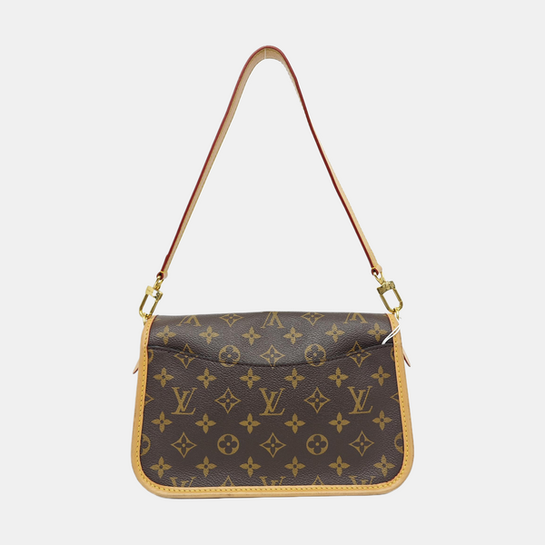 DIANE Monogram Coated Canvas Brown