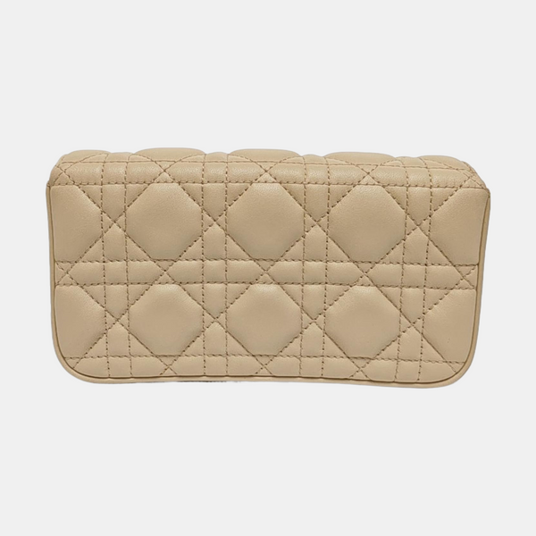 Lady Dior Mini Cannage Lambskin Beige