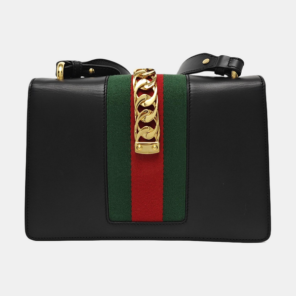 Sylvie Small Calfskin Black