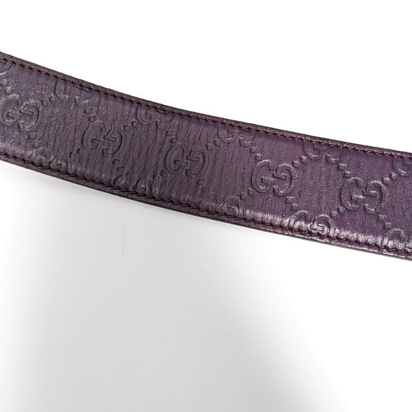 Leather Belt Purple