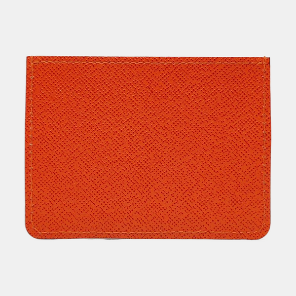 Calfskin Card Holder Orange