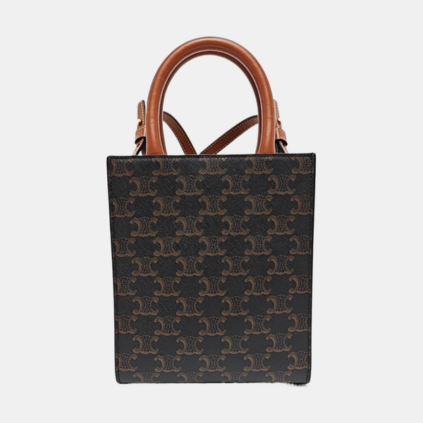 CABAS CELINE Mini Coated Canvas Brown
