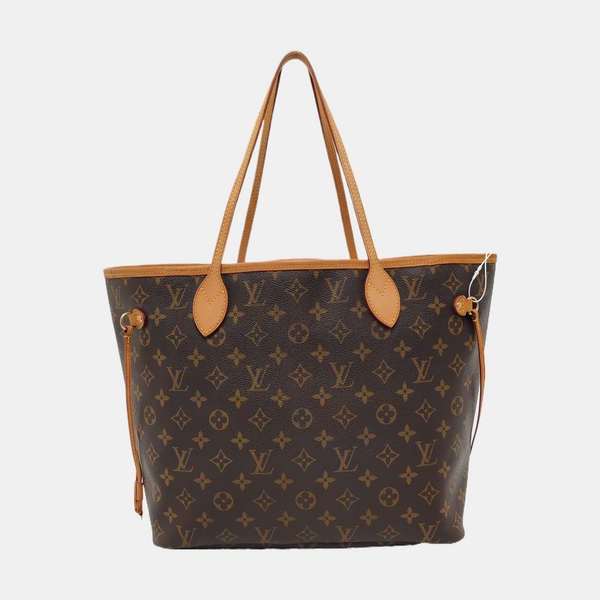 NEVERFULL MM Monogram Coated Canvas Brown