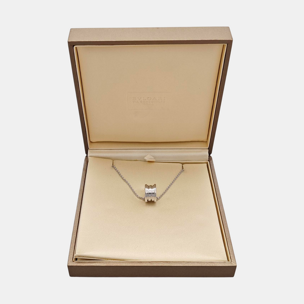 B.ZERO1 18k White Gold Silver Necklace