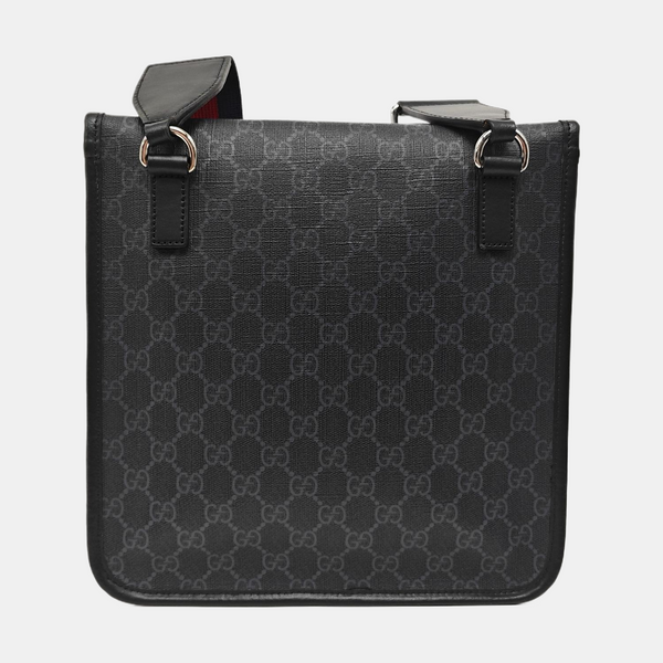 Monogram Coated Canvas Shoulder Bag Gray