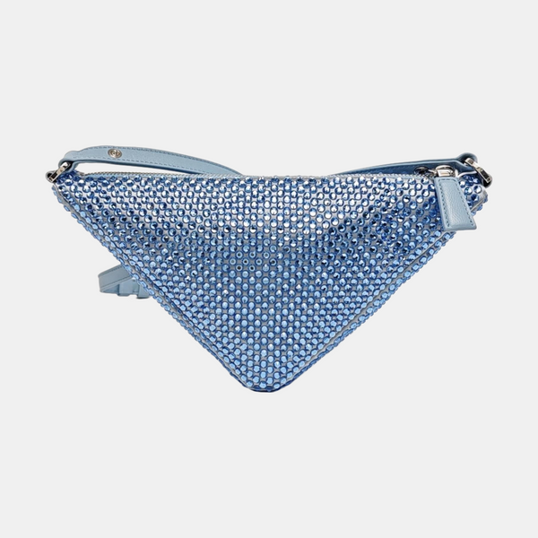Crystal Shoulder Bag Blue