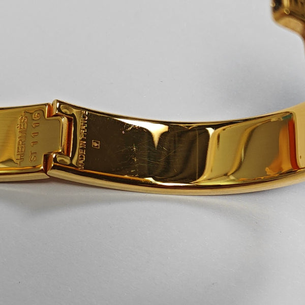 Clic H Metal Gold Bangle