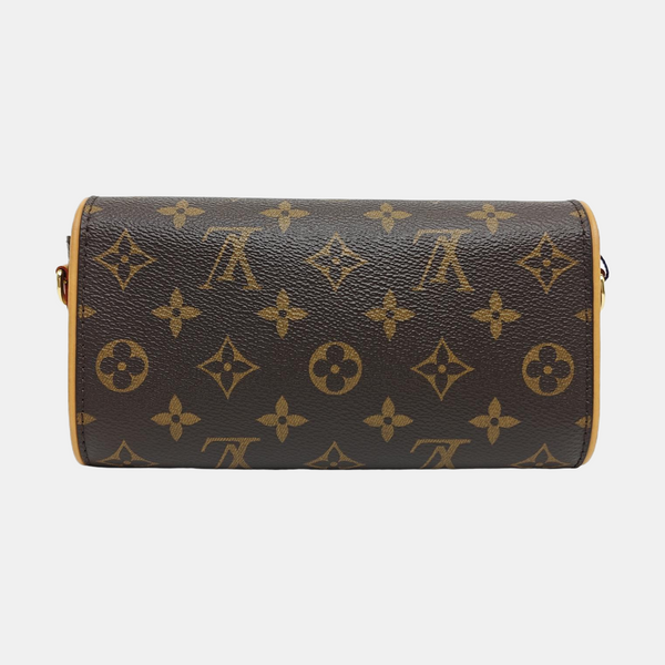 Pochette Camille Monogram Coated Canvas Brown