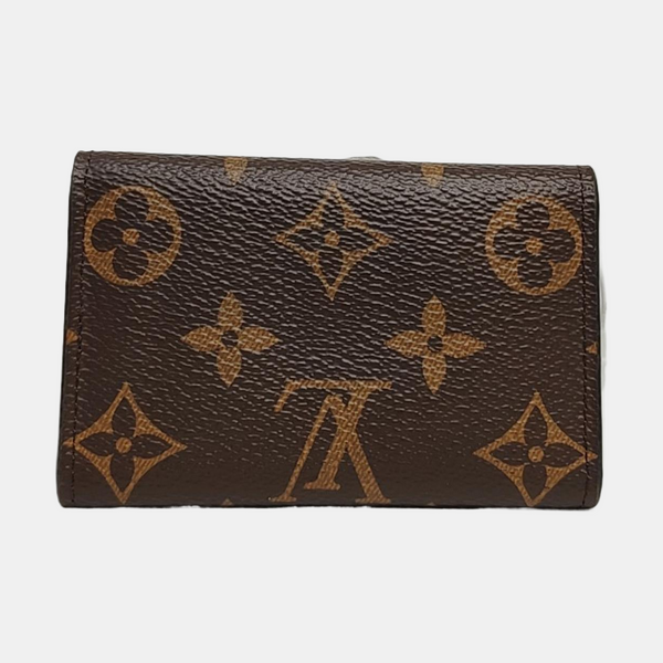 Monogram Coated Canvas Key Pouch Brown