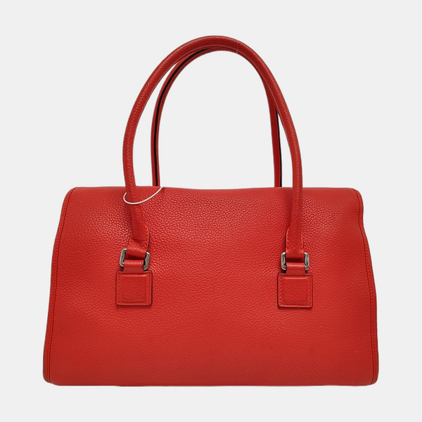 Calfskin Shoulder Bag Red