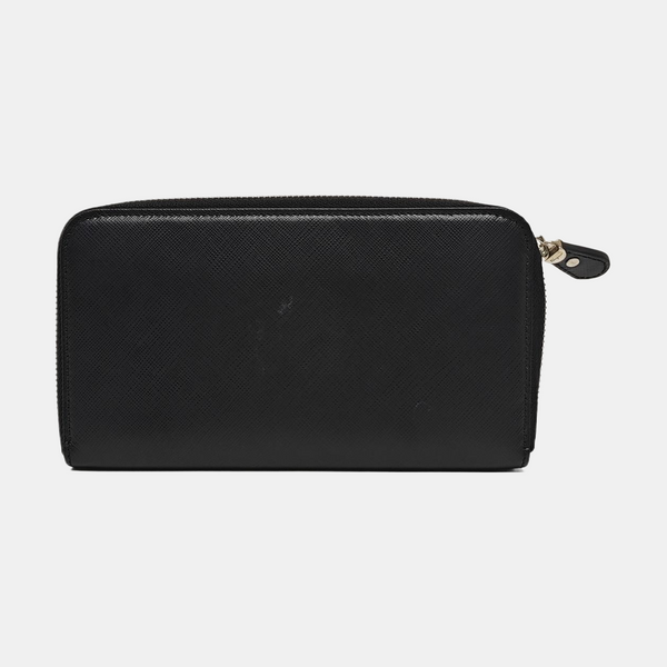 Gancini Calfskin Black Wallet