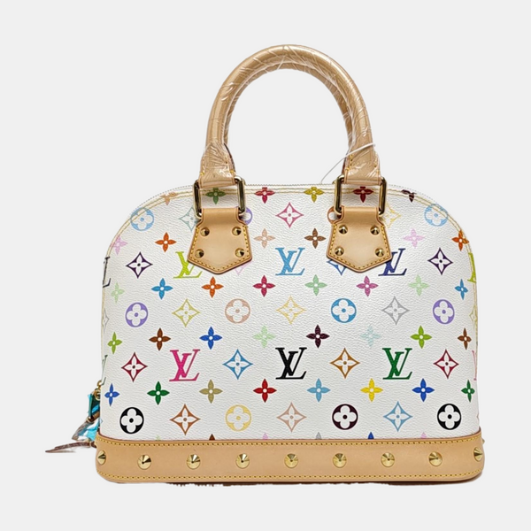 LV × TM ALMA PM Monogram Coated Canvas White