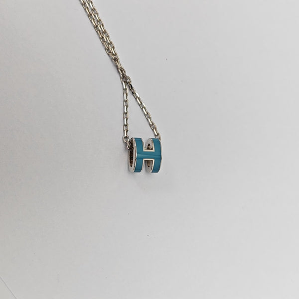 Pop H Metal Silver Necklace