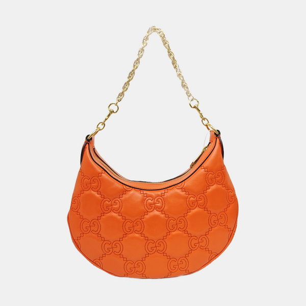 Calfskin Top Handle Bag Orange