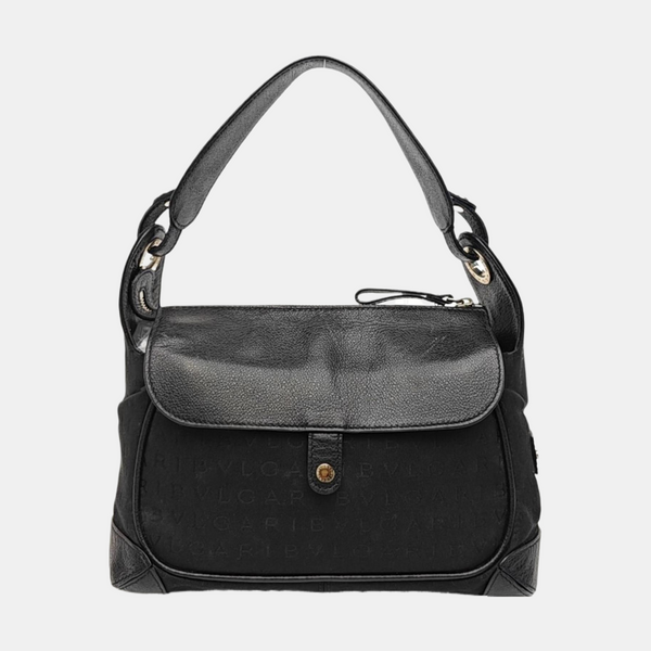 Canvas Top Handle Bag Black