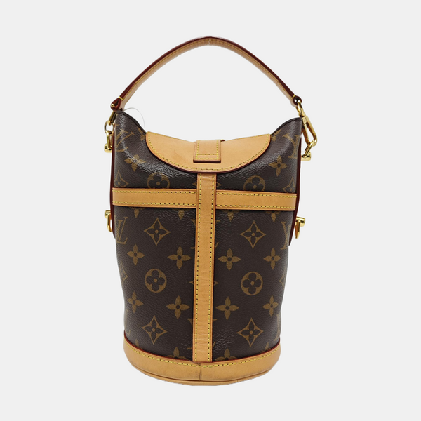 DUFFLE Monogram Coated Canvas Brown