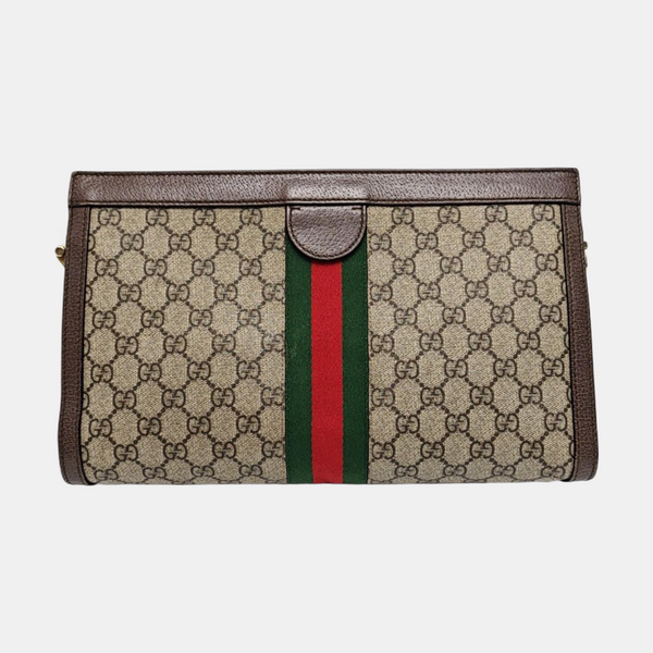 Authenticated pre-owned Ophidia Medium Monogram Coated Canvas Beige - Shoulder Bag at Looply