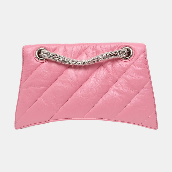 Hourglass Small Quilted Lambskin Pink