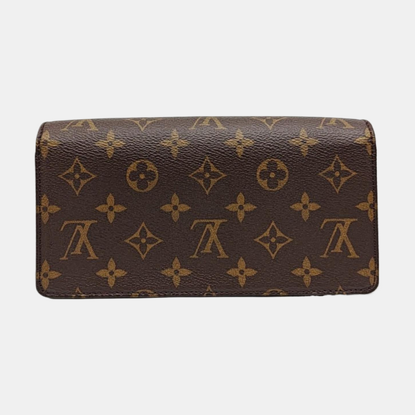 Lily Monogram Coated Canvas Brown