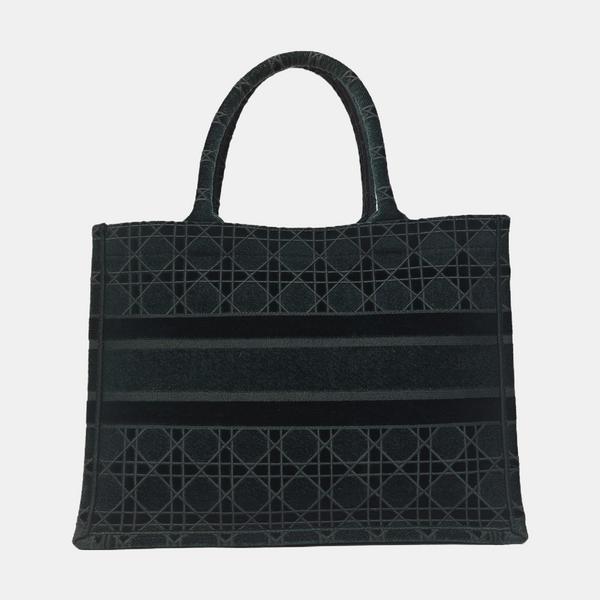 Authenticated pre-owned Book Tote Medium Velvet Green - Tote Bag at Looply