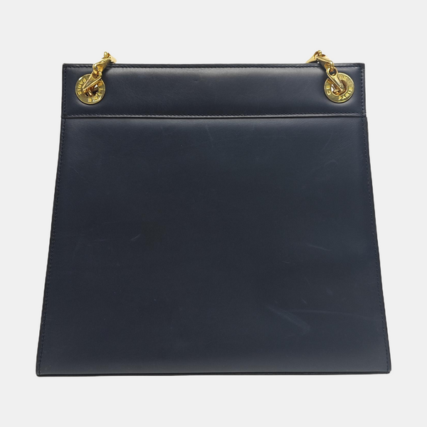 Calfskin Shoulder Bag Blue
