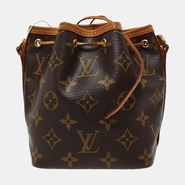 NÉONOÉ Nano Monogram Coated Canvas Brown